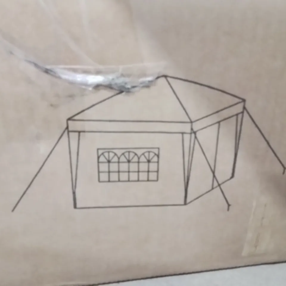 BOXED MIFFLINTOWN 3M×3M STEEL PARTY TENT