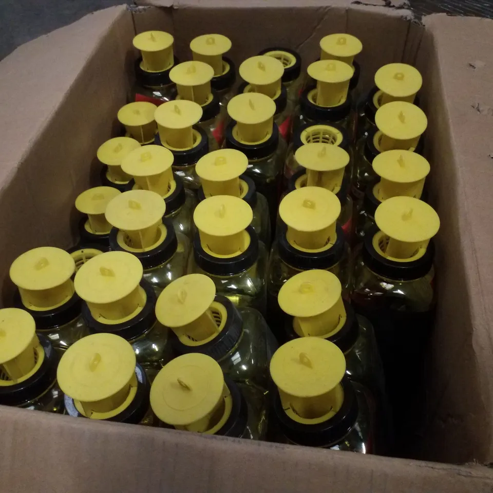 BOX CONTAINING APPROXIMATELY 30 BUG OFF FLY CATCHERS 