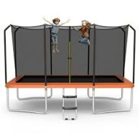 BOXED COSTWAY TRAMPOLINE WITH ENCLOSURE NET - ORANGE 