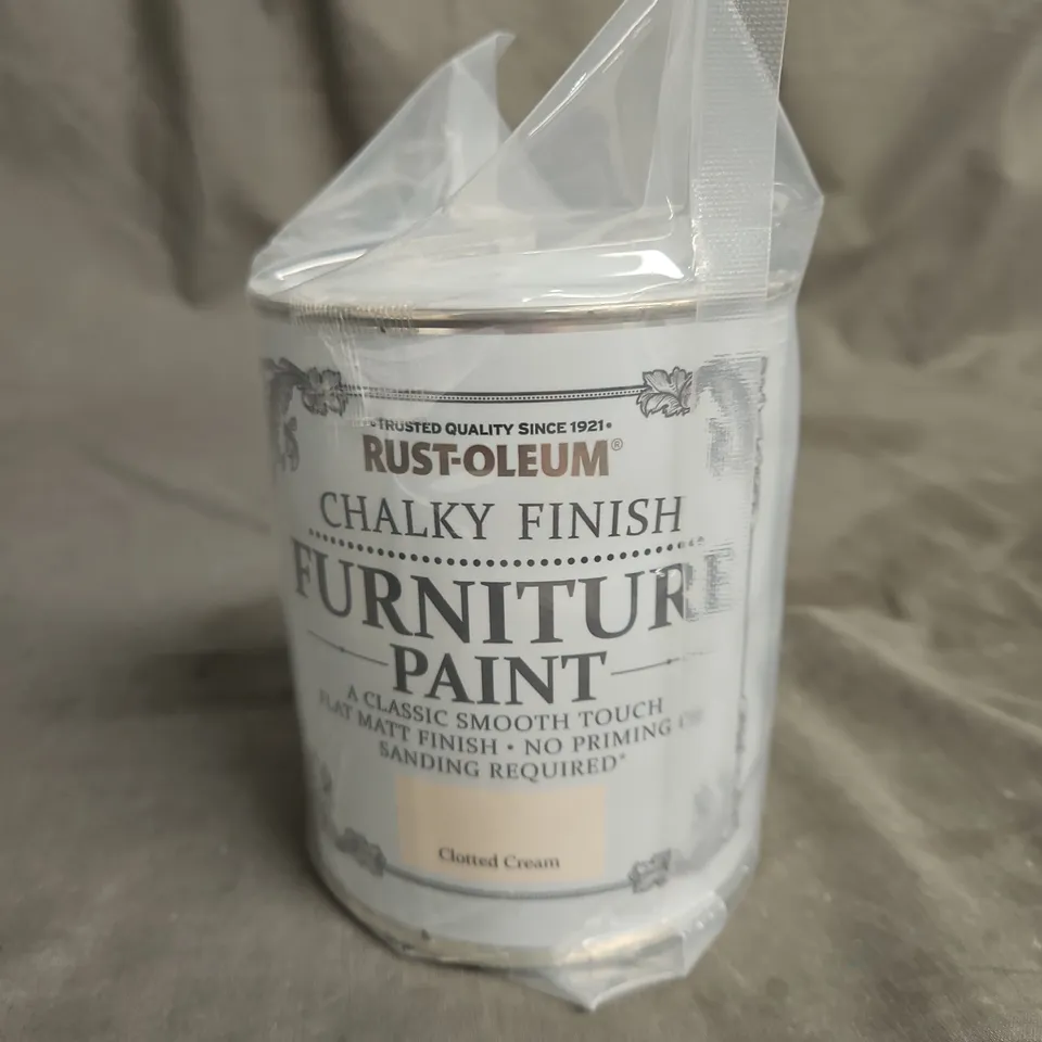 RUST-OLEUM CHALKY FURNITURE MATT CLOTTED CREAM 750ML