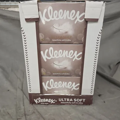 LOT OF 12 KLEENEX ULTRA SOFT TISSUES 