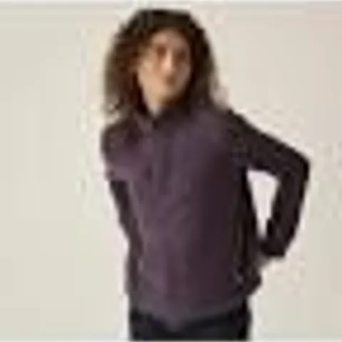 REGATTA WOMENS JULIETTA HALF ZIP PULLOVER WARM WINTER FLEECE DEEP PLUM UK SIZE 14