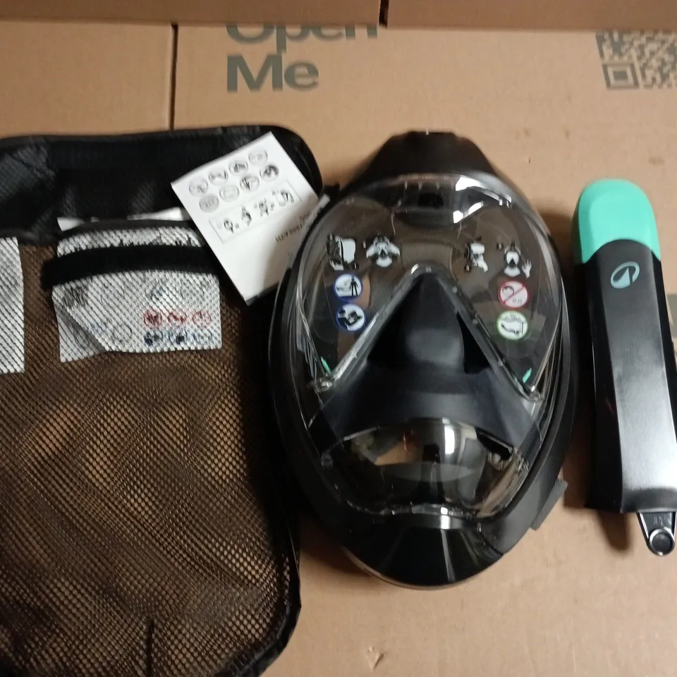 DECATHLON TRIBORD EASYBREATH 900 FULL-FACE SNORKEL MASK WITH MESH BAG