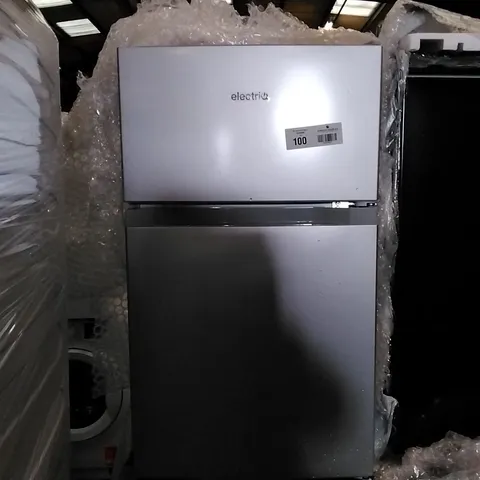 DESIGNER ELECTRIQ SILVER UNDER COUNTER FREESTANDING FRIDGE FREEZER