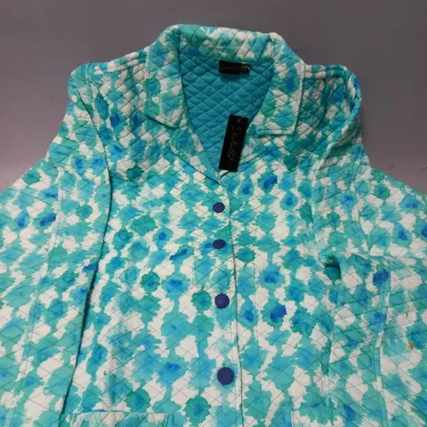 BRAND NEW SET OF 12 DESTELLO PADDED BUTTON JACKET IN CYAN - SIZE 12