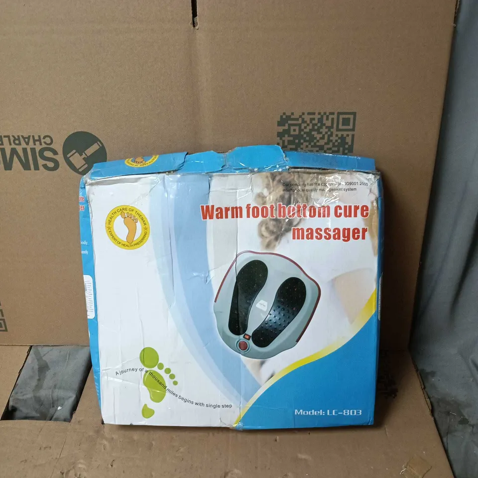 WARM FOOT BOTTOM CURE MASSAGE, MODEL LC - 803. BOXED
