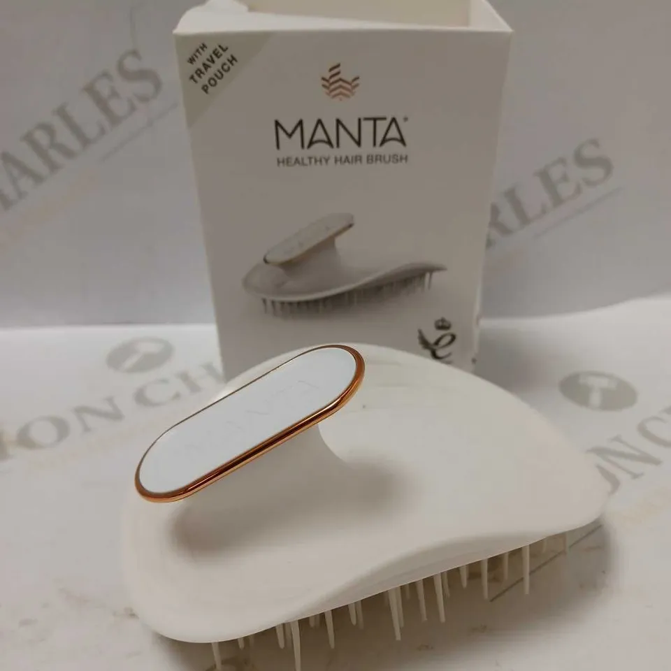 MANTA HEALTHY HAIR BRUSH WHITE/ROSE GOLD