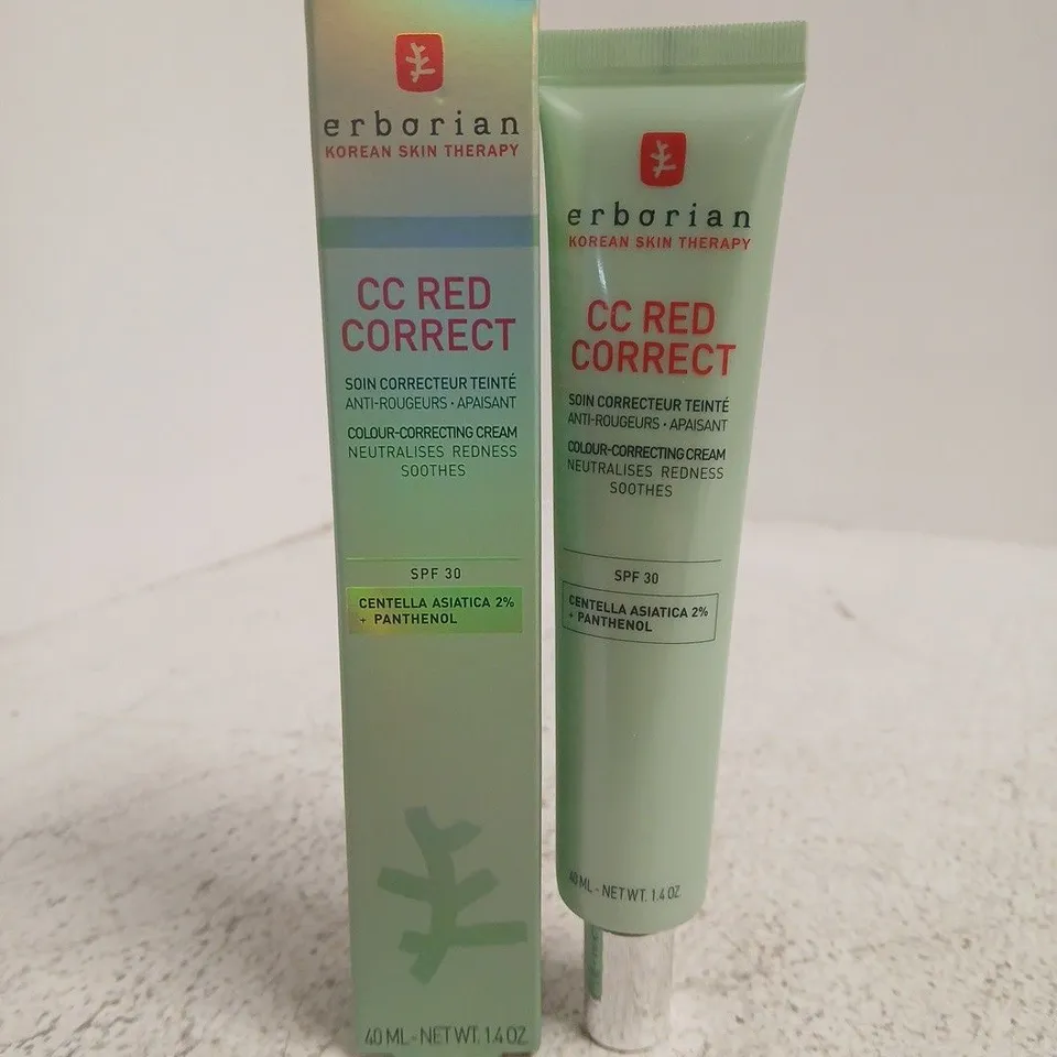 ERBORIAN CC RED CORRECT COLOUR-CORRECTING CREAM SPF30 40ML – BOXED