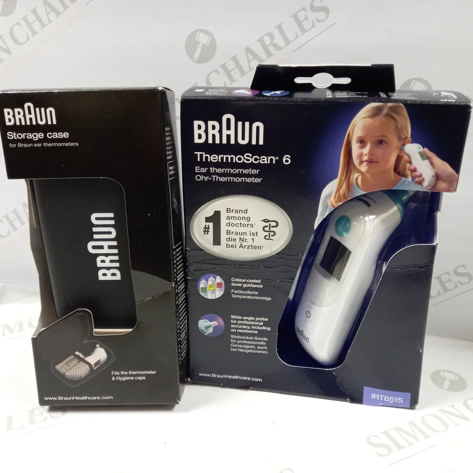 BRAUN THERMOSCAN 6 AND CARRY CASE BUNDLE