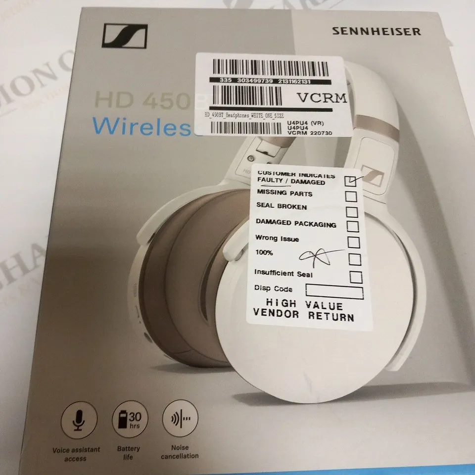 BOXED SENNHEISER HD 450BT WIRELESS HEADPHONES