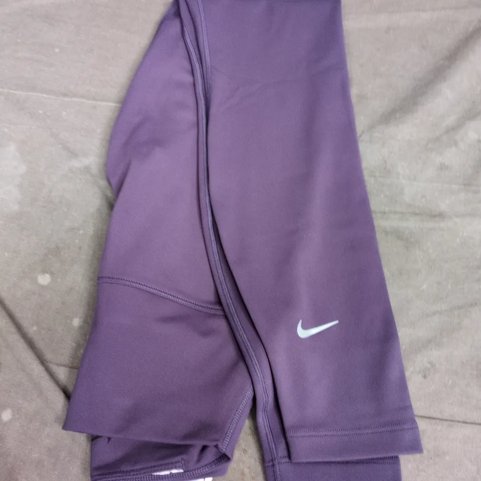 NIKE WOMEN'S TRAINING LEGGINGS – DARK RAISIN PURPLE, US XS