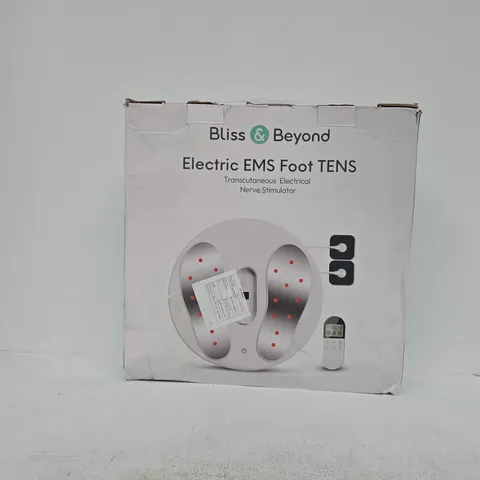 BOXED BLISS & BEYOND ELECTRIC EMS FOOT TENS NERVE STIMULATOR