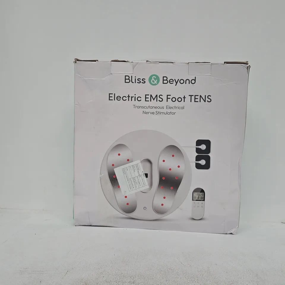 BOXED BLISS & BEYOND ELECTRIC EMS FOOT TENS NERVE STIMULATOR