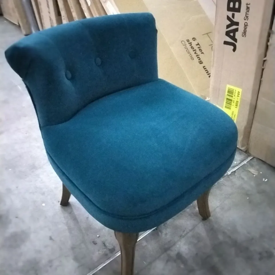 JONNA DRESSING TABLE STOOL - TEAL