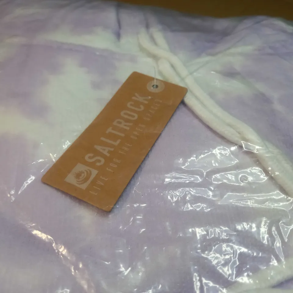 PACKAGED SALTROCK PURPLE TIE DYE CHANGING TOWEL - LARGE