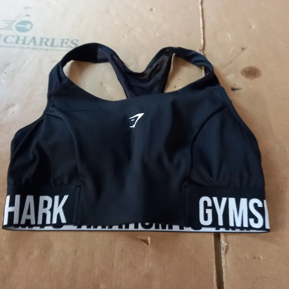 GYMSHARK BLACK TRAINING BRA - M