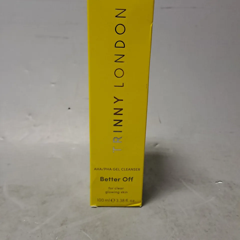 SEALED TRINNY LONDON BETTER OFF AHA/PHA GEL CLEANSER 100ML