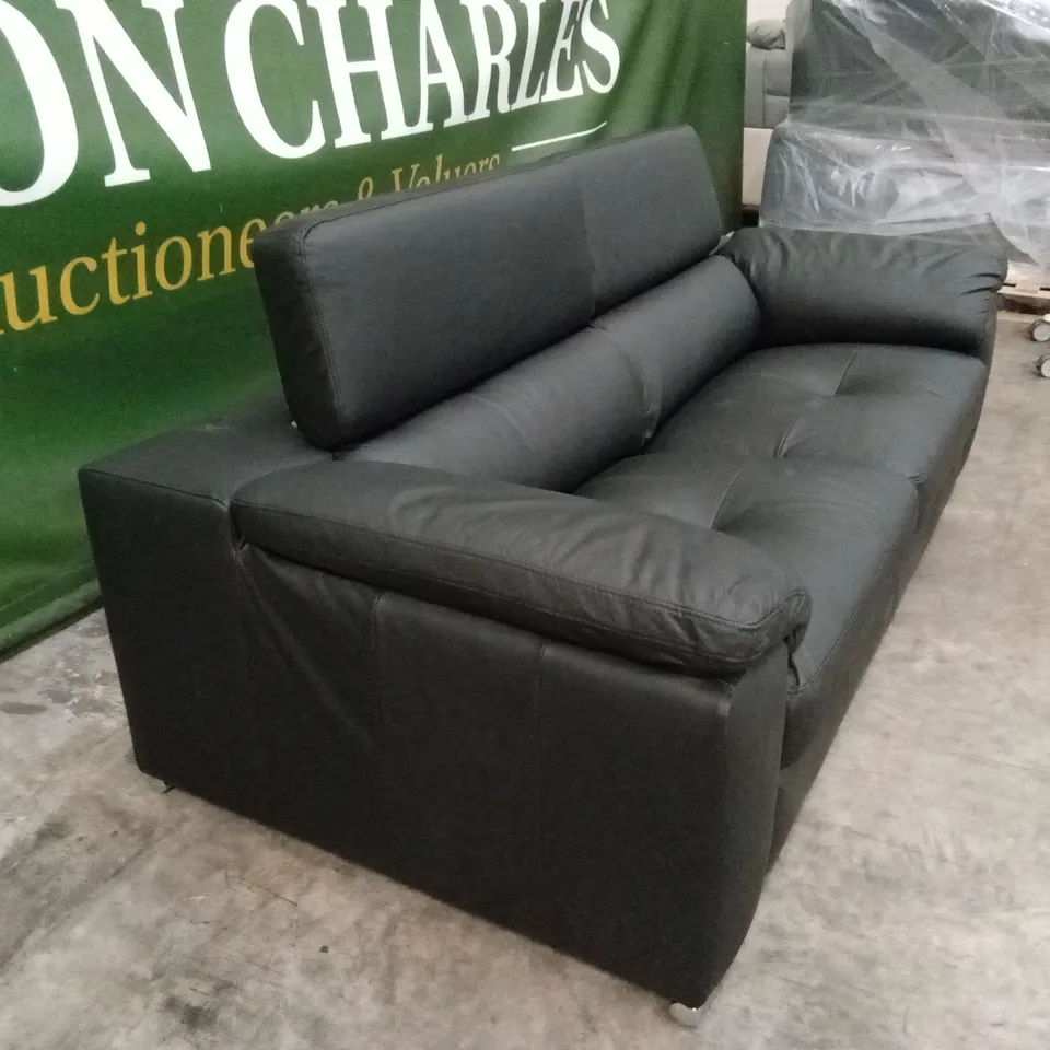 BRADY 100% PREMIUM LEATHER 3 SEATER SOFA RRP £1149