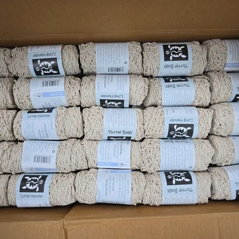 APPROXIMATELY 200 TURTLE BAGS NATURAL LONG HANDLED STRING SHOPPING BAGS