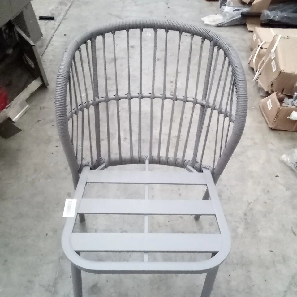 APOLIMA ROPE BISTRO CHAIR - GREY