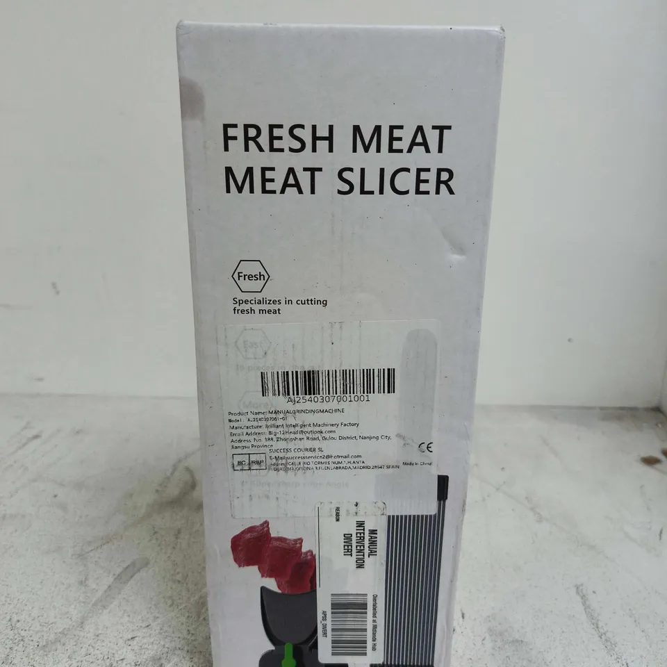 BOXED FRESH MEAT MANUAL SLICER