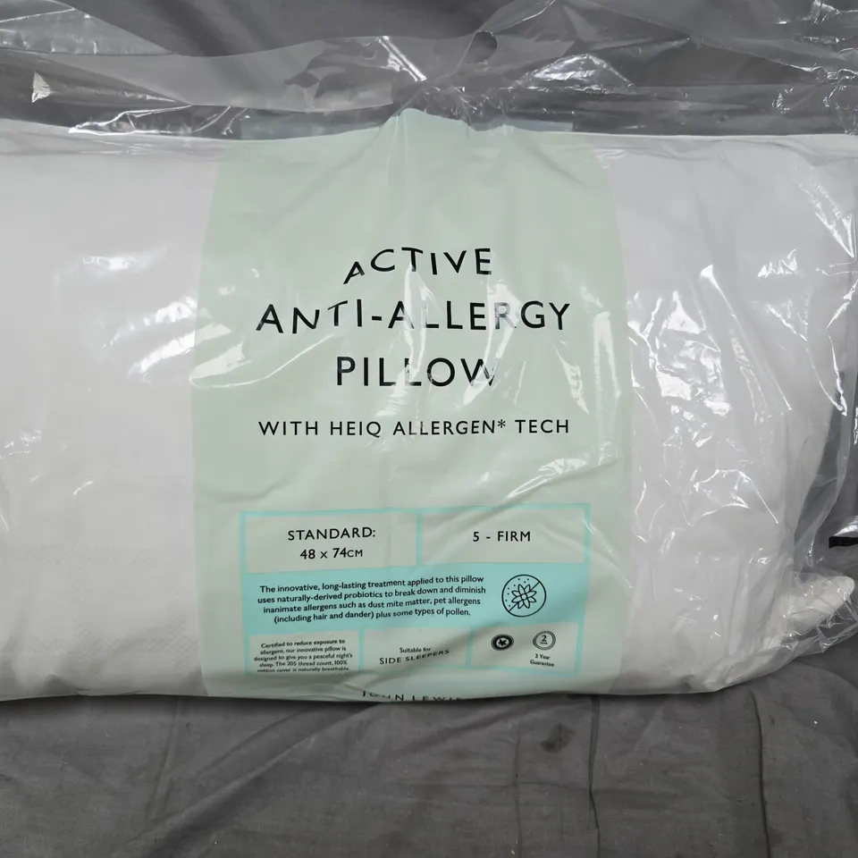 JOHN LEWIS ACTIVE ANTI-ALLERGY PILLOW