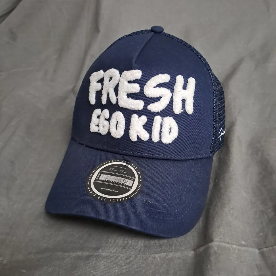 FRESH EGO KID ADJUSTABLE MESH BACK BASEBALL CAP IN NAVY