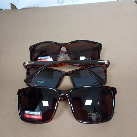 BOX OF TORTOISE SHELL UV PROTECTED SUN GLASSES