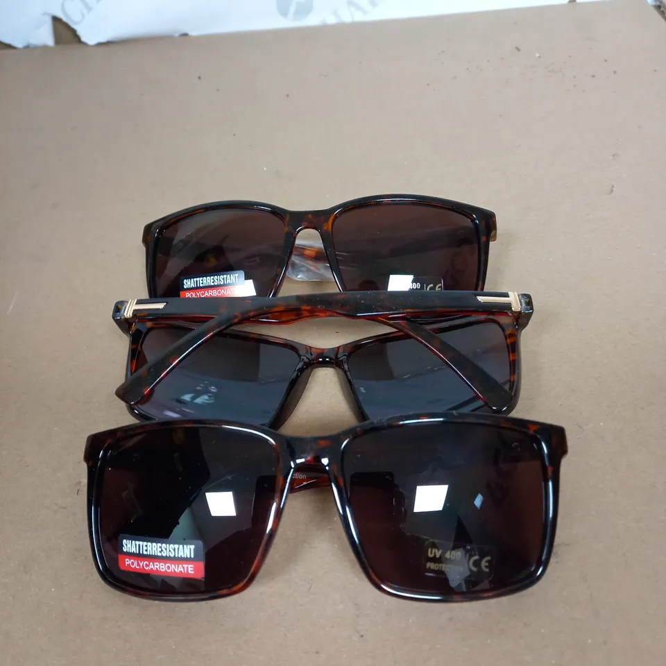BOX OF TORTOISE SHELL UV PROTECTED SUN GLASSES