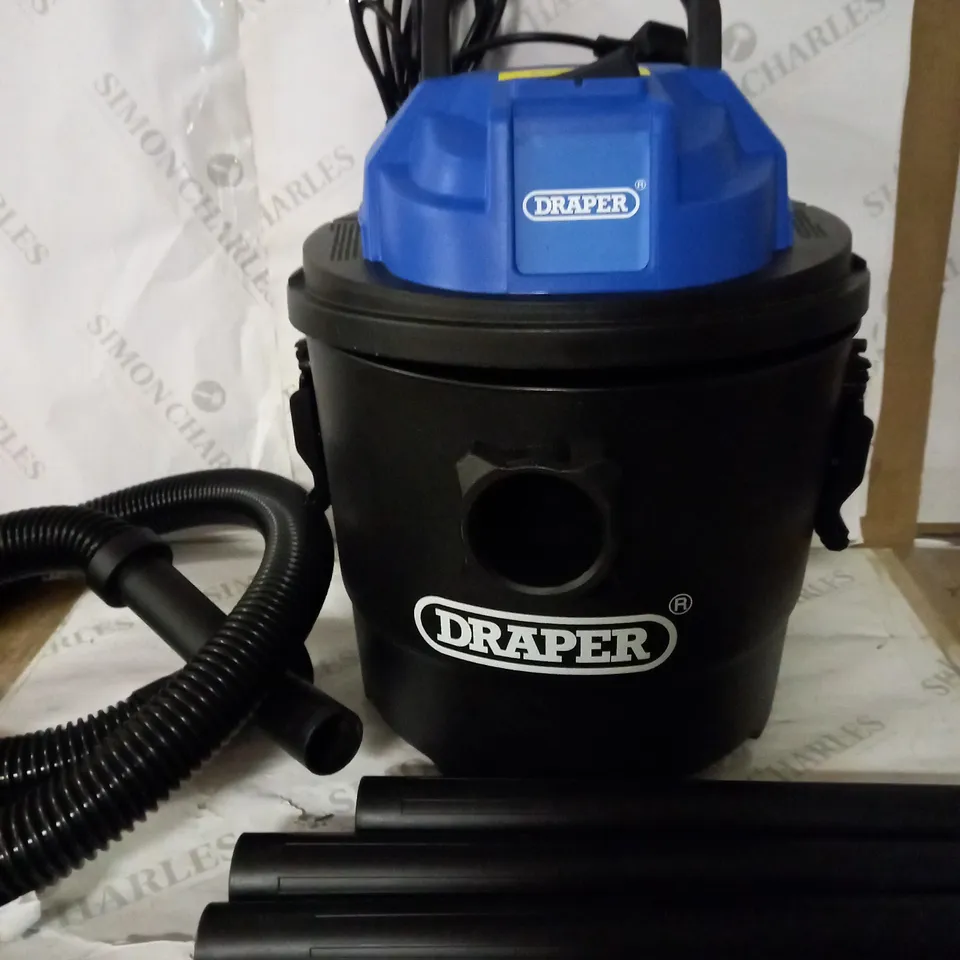 DRAPER 90107 230V 1250W 15L WET AND DRY VACUUM CLEANER