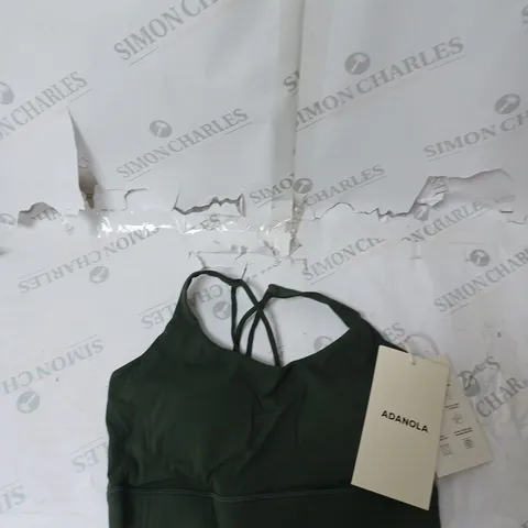 ADANOLA ULTIMATE CROSS BACK BRA - DARK OLIVE - MEDIUM