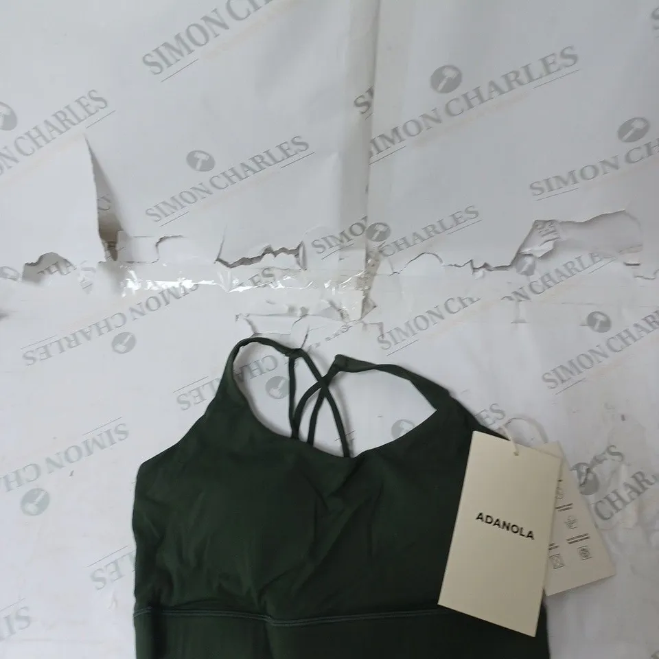 ADANOLA ULTIMATE CROSS BACK BRA - DARK OLIVE - MEDIUM 