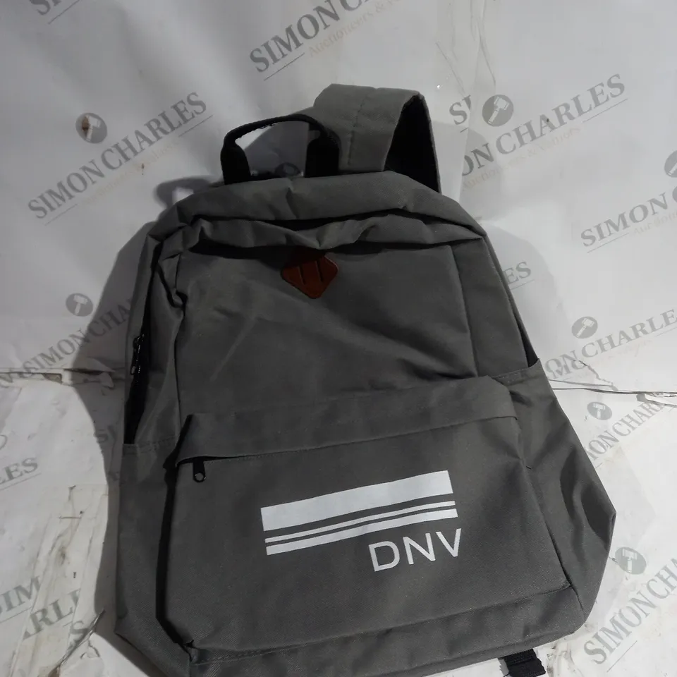 DNV GREY BACKPACK WITH FRONT POCKET