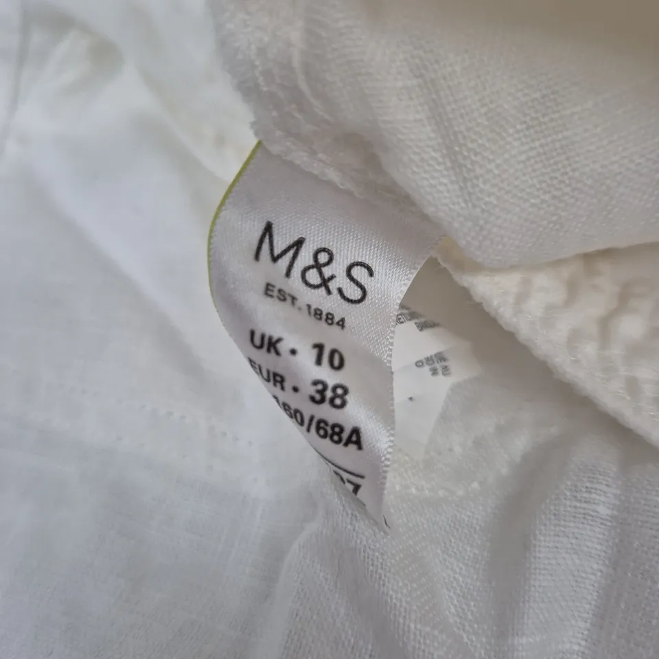 M&S COLLECTION WHITE SHOES – UK SIZE 10 (EUR 38)
