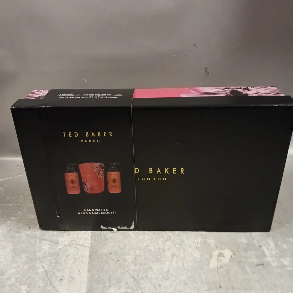 BOXED TED BAKER HAND WASH & HAND & NAIL BALM SET