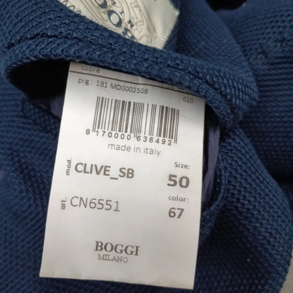 BOGGI MILANO EASY FORMAL NAVY BLAZER – MEN’S, UK 40 (EU 50)