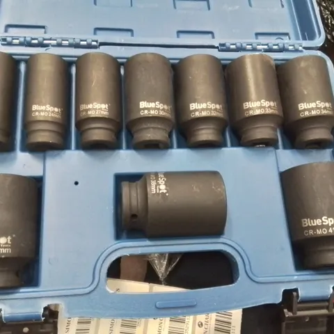BLUESPOT TOOLS SOCKET SET IN BLUE CASE – CHROME MOLY