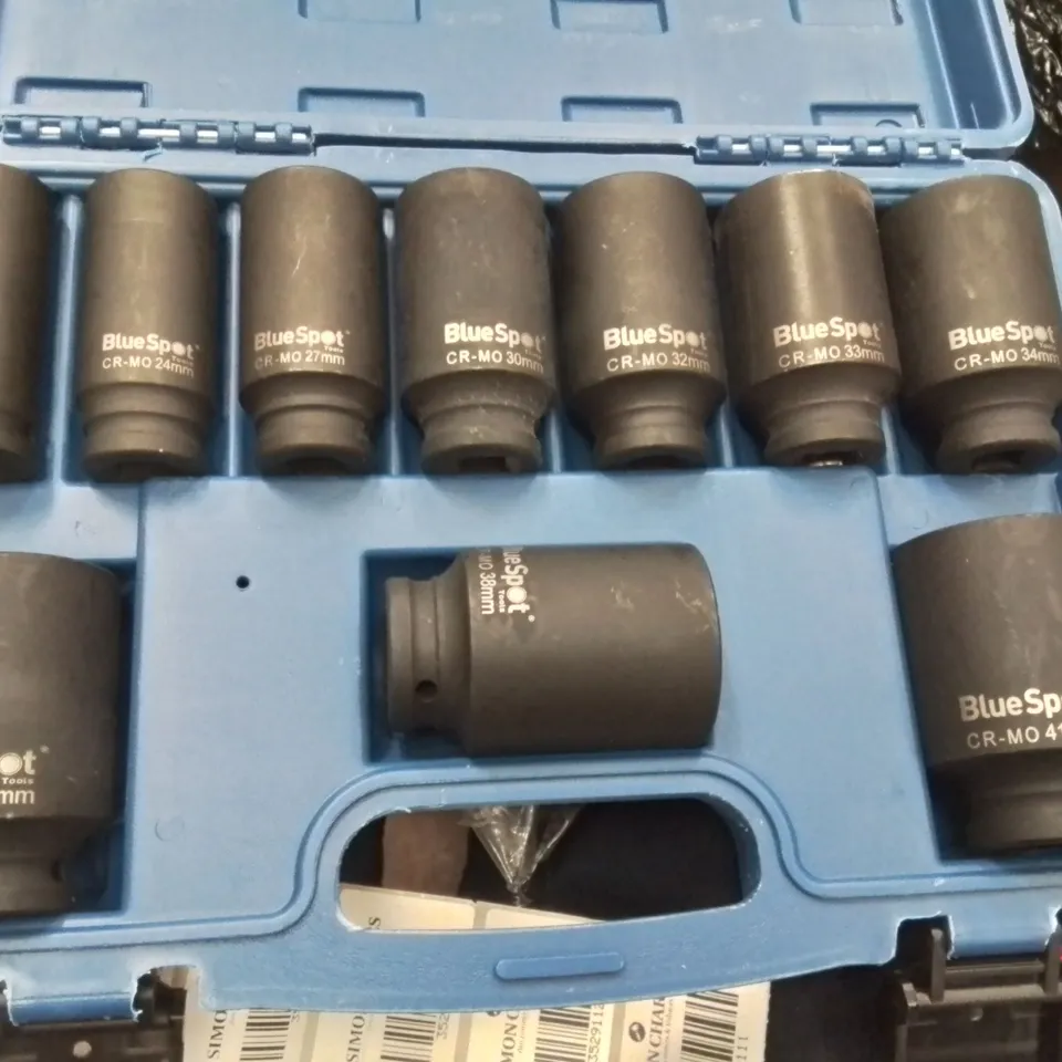 BLUESPOT TOOLS SOCKET SET IN BLUE CASE – CHROME MOLY