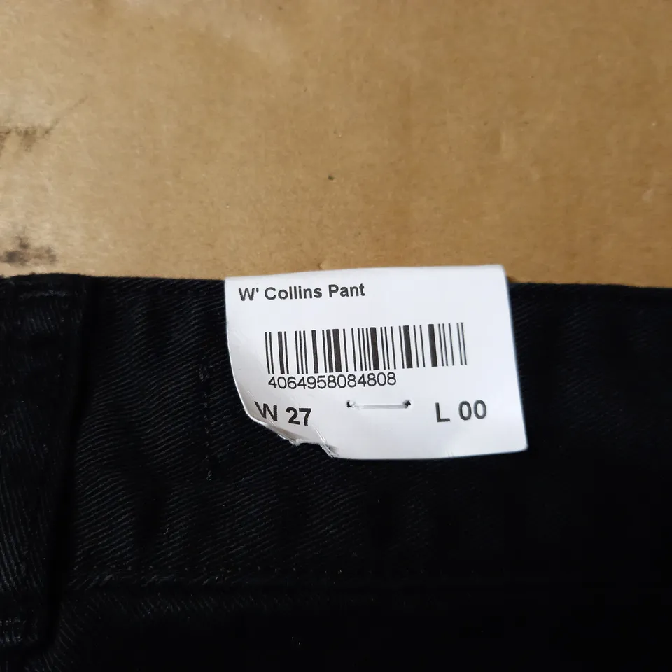 CARHARTT COLLINS PANT - BLACK SIZE W27
