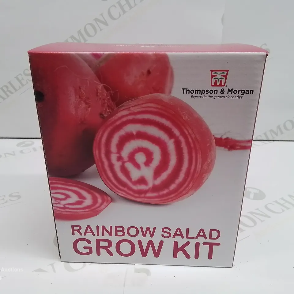 LOT OF 6 BRAND NEW BOXED THOMPSON & MORGAN RAINBOW SALAD GROW KITS