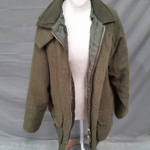 SADDLE COUNTRY CLASSIIC WEAR JACKET IN GREEN SIZE S