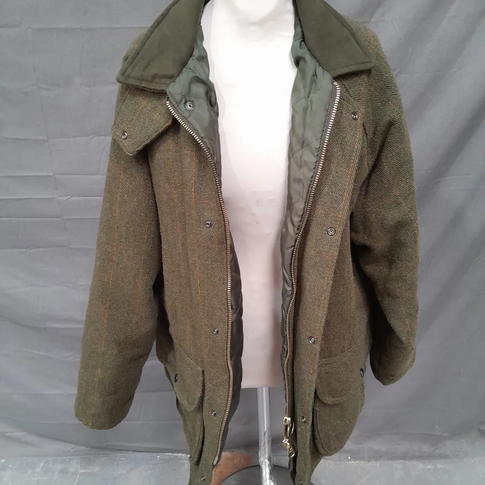 SADDLE COUNTRY CLASSIIC WEAR JACKET IN GREEN SIZE S