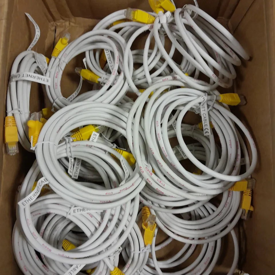 APPROXIMATELY 15 ETHERNET CABLES IN VARIOUS LENGTHS 