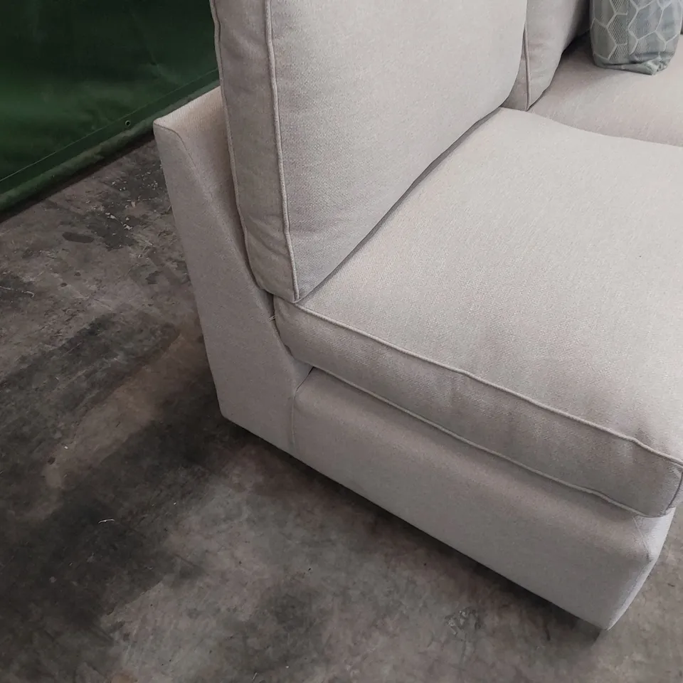 TWO SEATER SECTION NATURAL FABRIC