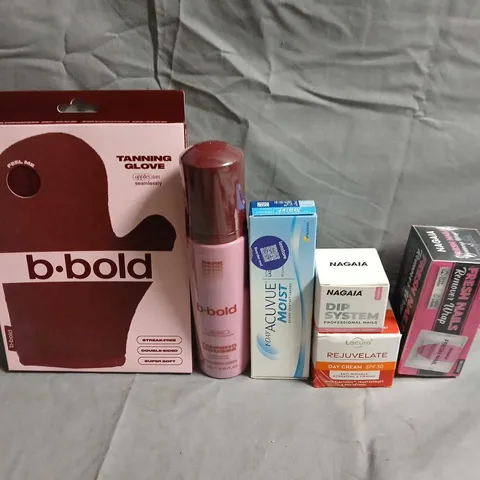 APPROXIMATELY 15 ASSORTED HEALTH & BEAUTY PRODUCTS TO INCLUDE B-BOLD, LACURA AND NAGAIA