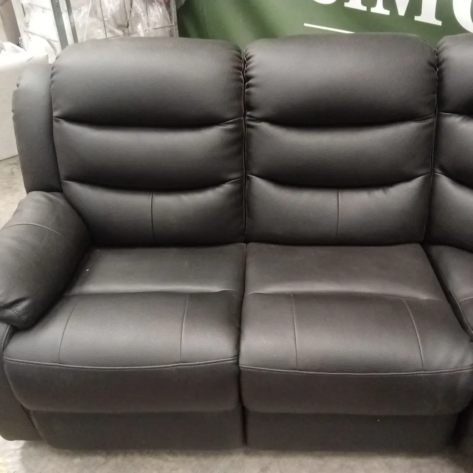 ROTHBURY LUXURY FAUX LEATHER HIGH BACK MANUAL RECLINER CORNER GROUP SOFA RRP £1599