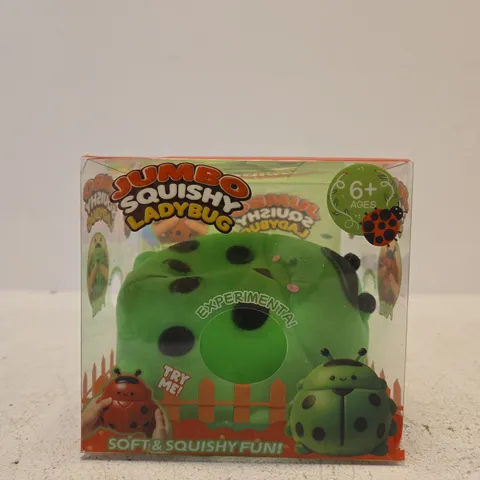 BOXED JUMBO SQUISHY LADYBUG 