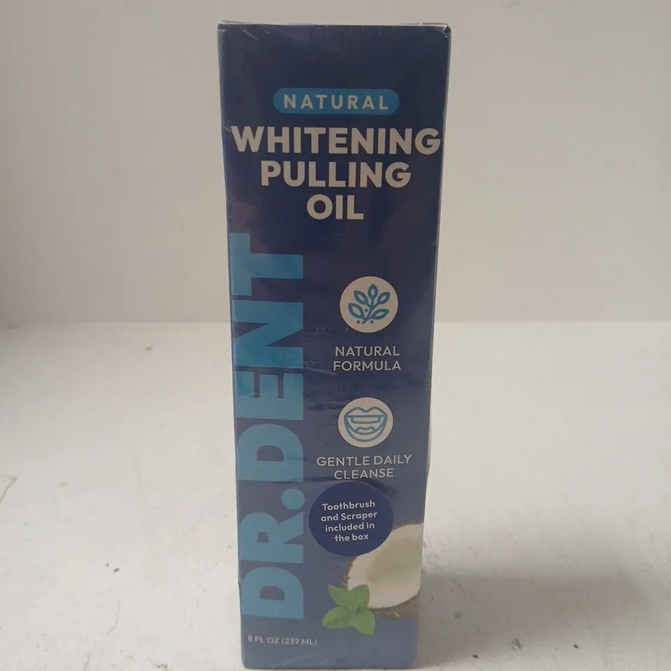 BOXED AND SEALED DR.DENT NATURAL WHITENING PULLING OIL (237ML)
