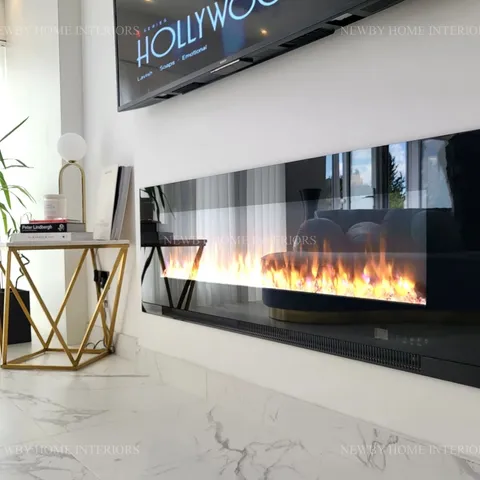BOXED AURORA INSERT FIRE - 60" - BLACK (1 BOX)