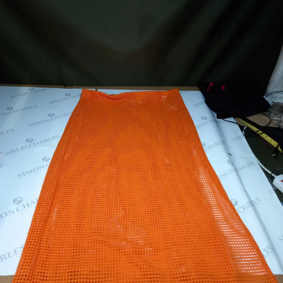BERSHKA ORANGE SKIRT -  SIZE XL